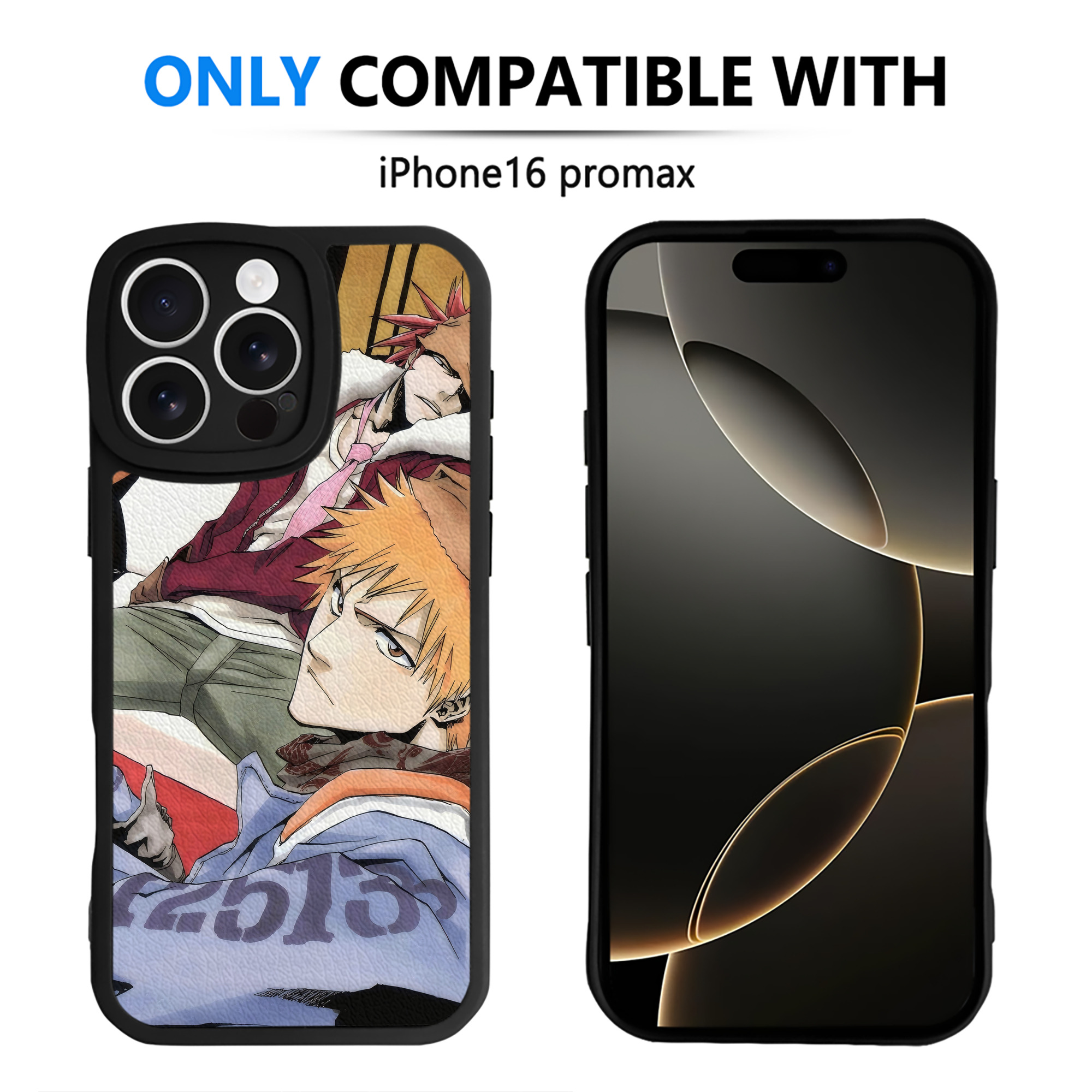 （画像用） ブリーチ BLEACH 【iPhone 16シリーズ対応】シリコンスマホケース（レザー調） 材質：シリコン